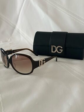 Dolce & Gabbana Brown Gradient Lens Sunglasses